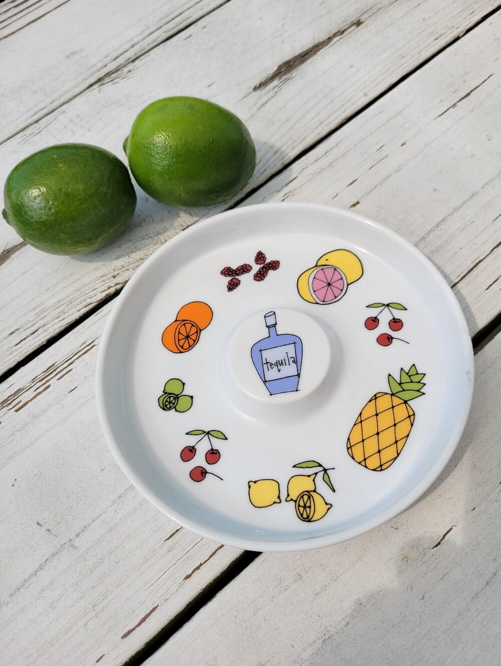 Urusla Dodge Tequila Salt Rim Dish Signature Housewares Bar Cart Margarita!